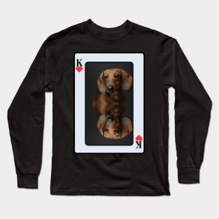 Dachshund King of Hearts Long Sleeve T-Shirt